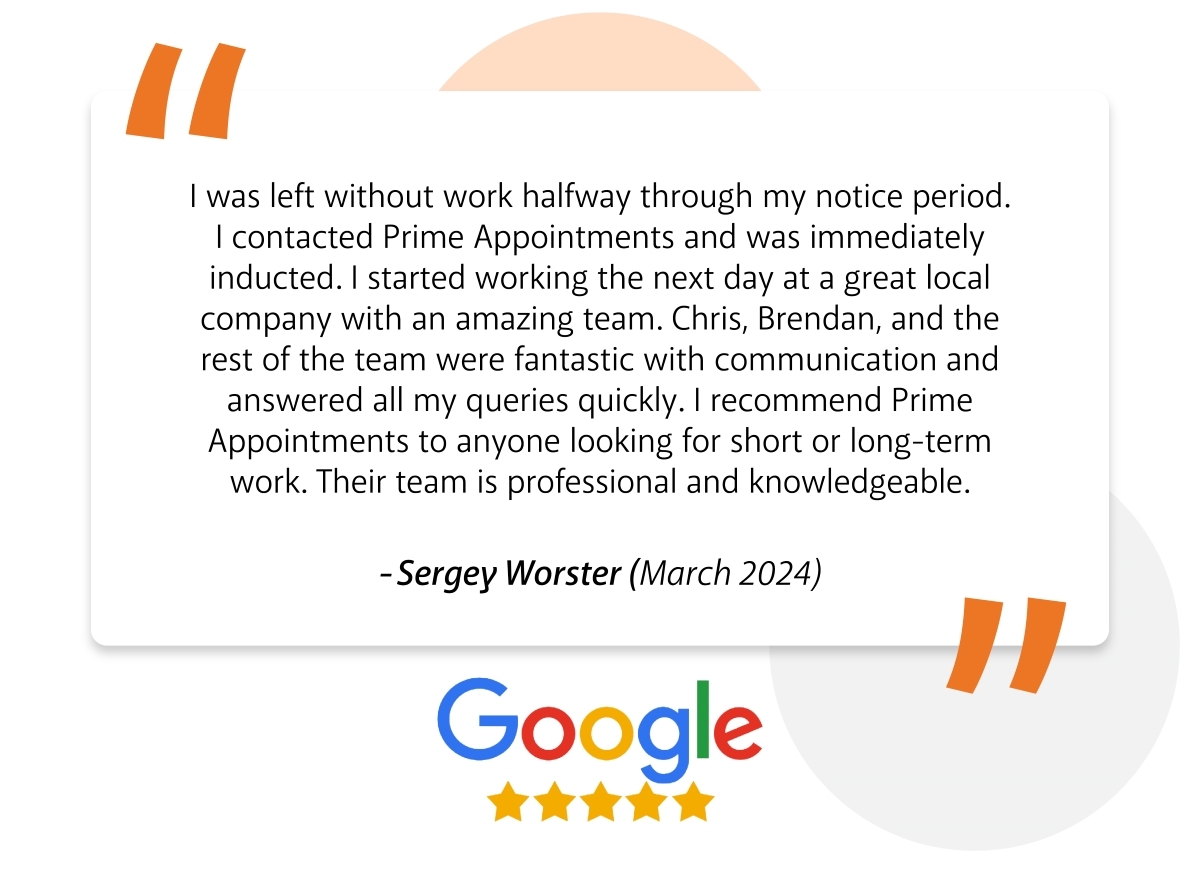 Google Review from Sergey